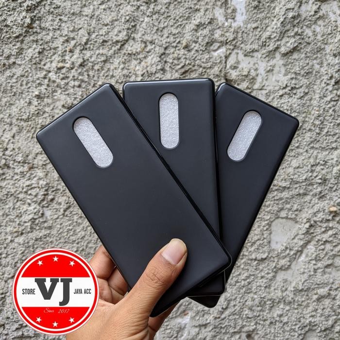Softcase Sony Xperia 1 Case Silikon Black Matte Sony Xperia1 AU Docomo