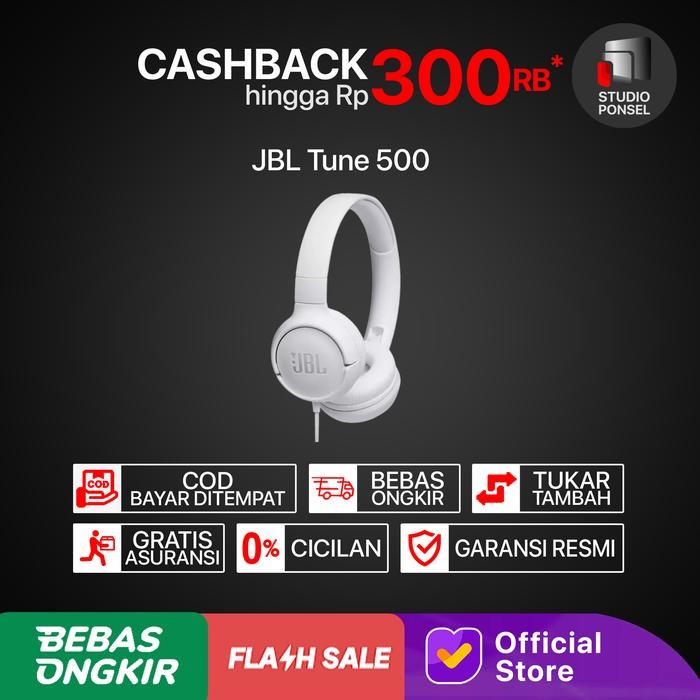 JBL Tune 500 Headphone On-Ear Headset T500