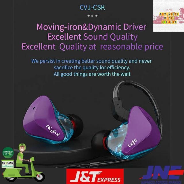 CVJ CSK In Ear Monitor Original CVJ-CSK Hybrid In-Ear Monitor Earphone CVJ CSK Ear Monitor
