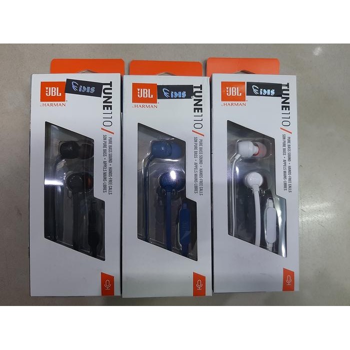 JBL T110 Earphone With Microphone Garansi Resmi IMS