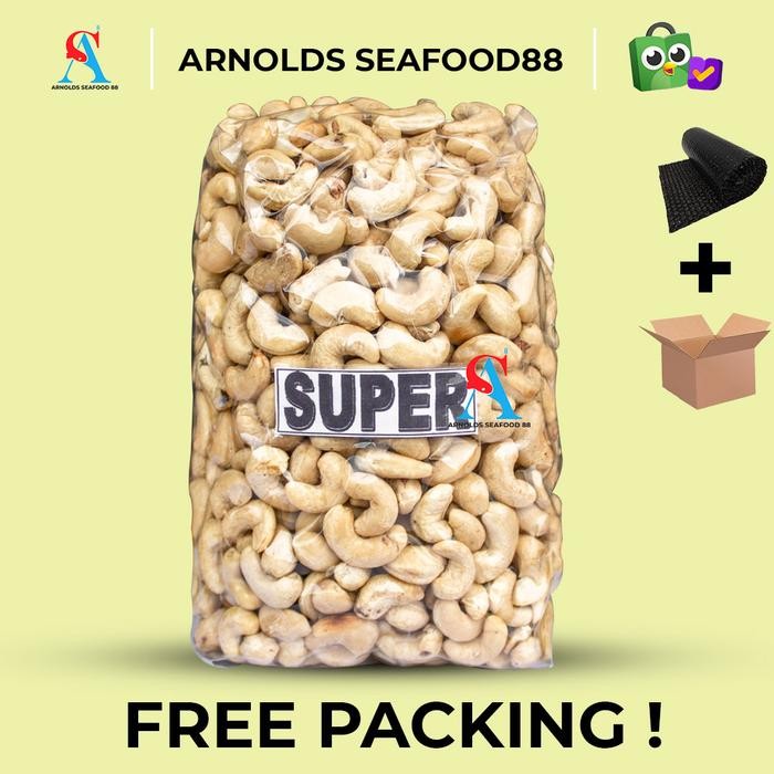 

Kacang Mede Mentah SUPER Asli Sulawesi Kemasan Vacuum 500 GR - SUPER New
