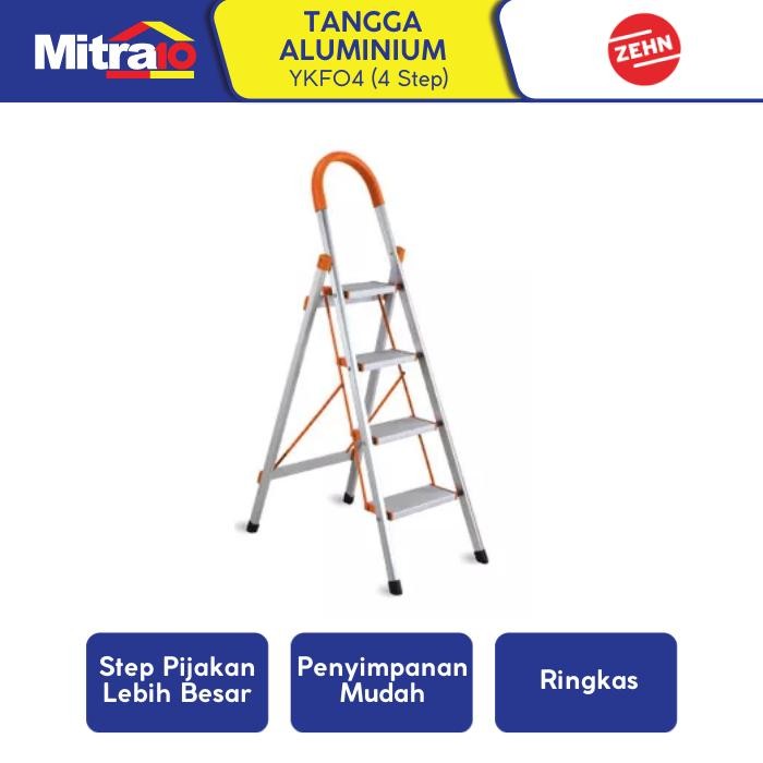 Zehn Tangga Aluminium 4 Step