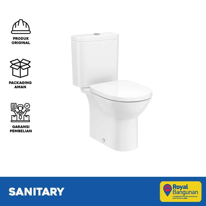 ROCA SET DEBBA ROUND RIMLESS SOFT CLOSE CLOSET DUDUK