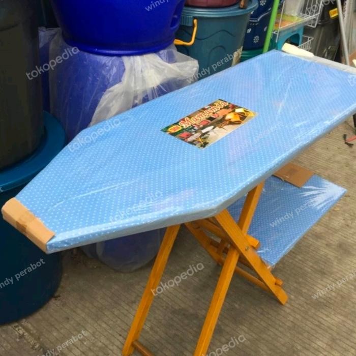 MEJA SETRIKA LIPAT KAYU SERBAGUNA / MEJA SETRIKA PORTABLE /