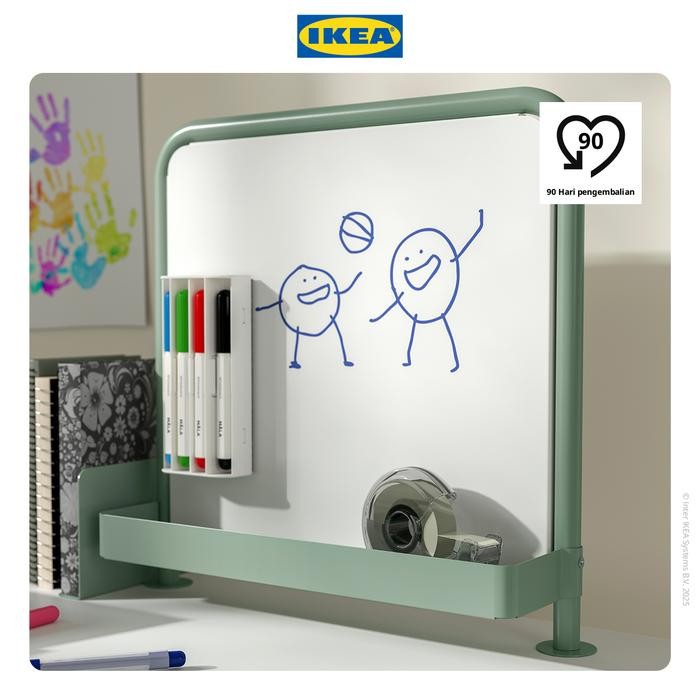 

RELATERA Papan Tulis Dengan Papan Serbaguna Set Isi 2pcs