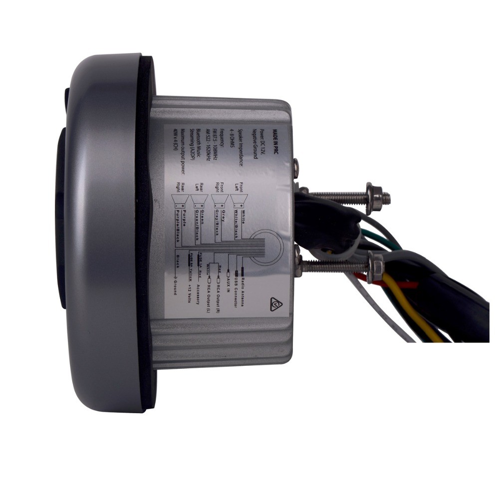 Marine Bluetooth Stereo Radio Boat Radio AM FM Tuner Bluetooth Streaming Music Digital Media on