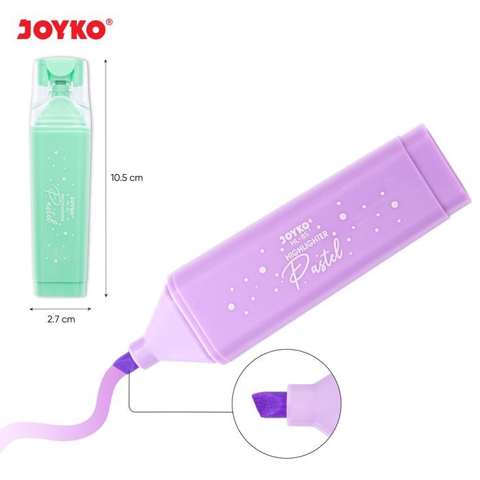 

Penanda Berwarna Highlighter Joyko HL-85 6 Warna Pastel