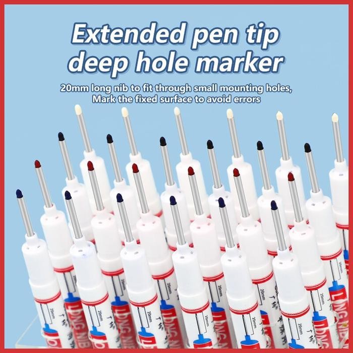 

10PCS Spidol Kepala Panjang Long Head Marker Nib Cepat Kering 20mm