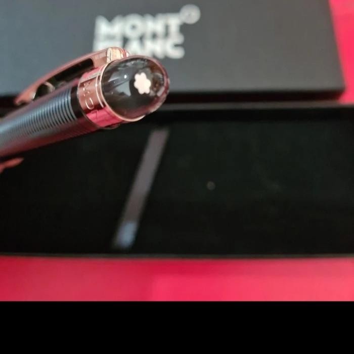 

Pulpen Mewah Pen Monbl@nk Starwalker Black Stainless Lengkap Dengan Box Exlusive
