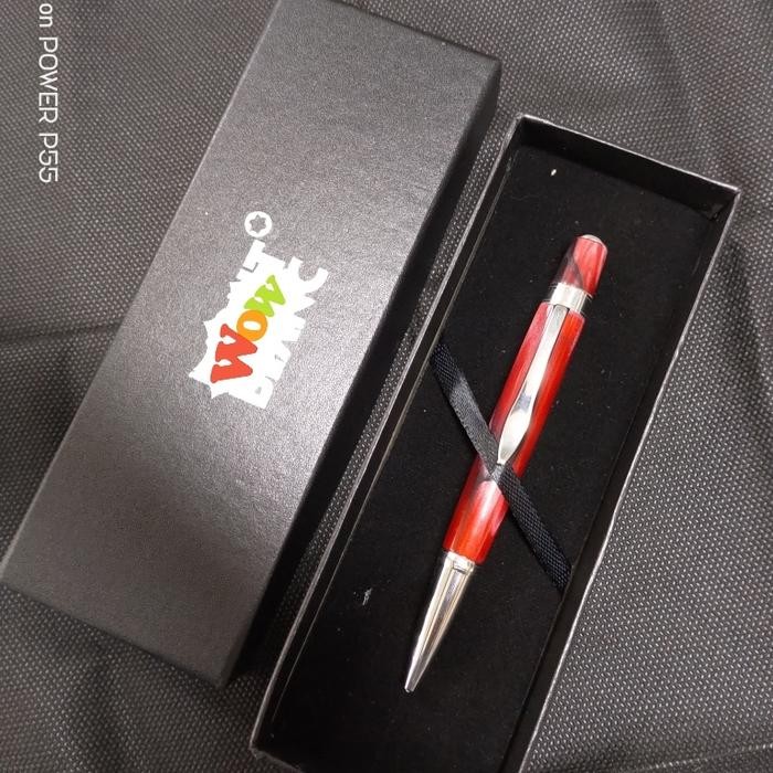 

Pulpen Mewah Mini Montbl@nc Ballpoint Red Cramic Lengkap Dengan Box Exlusive Stationery