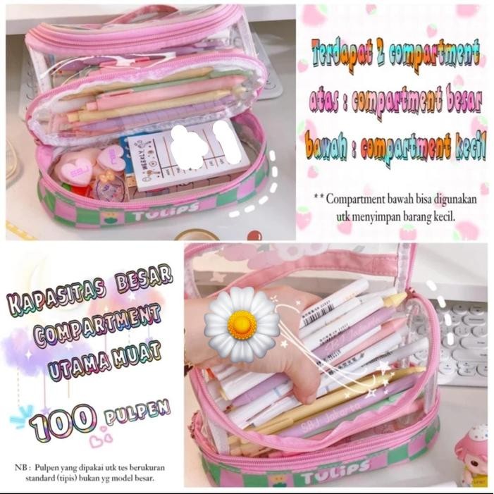 

KOTAK PENSIL TEMPAT PENSIL PENCIL CASE BESAR WATERPROOF MOTIF LUCU