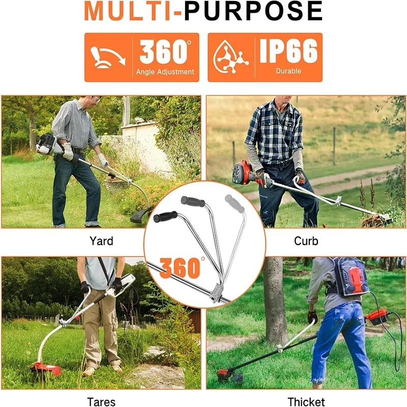 Trimmer Handle - Ergonomic Trimmer Grip Weeder Trimmer Handle Lawn Trimmer Handle for Lawn Care