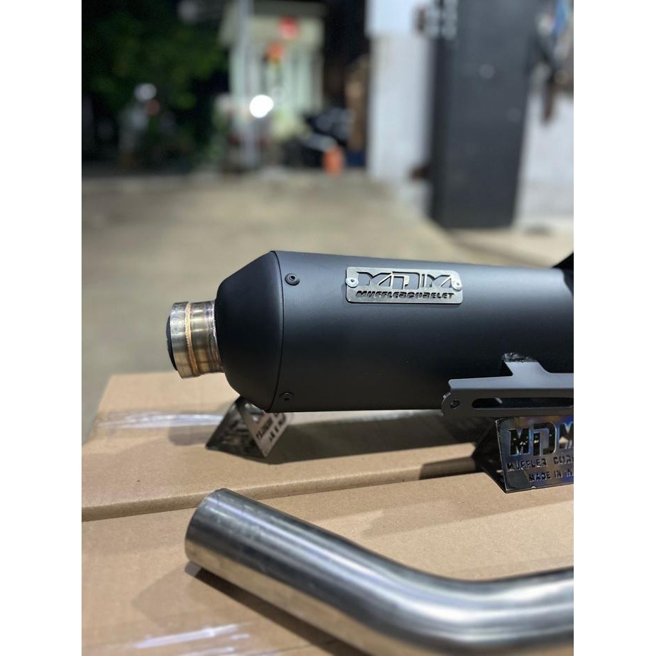 Kenalpot Kondoman Mdm Racing Muffler Vario New Arem New Emblem Cutting New