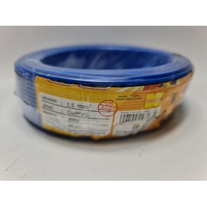 Kabel Nya Tunggal Kitani 1 X 1.5 Mm Panjang 50 Meter - Kabel Engkel