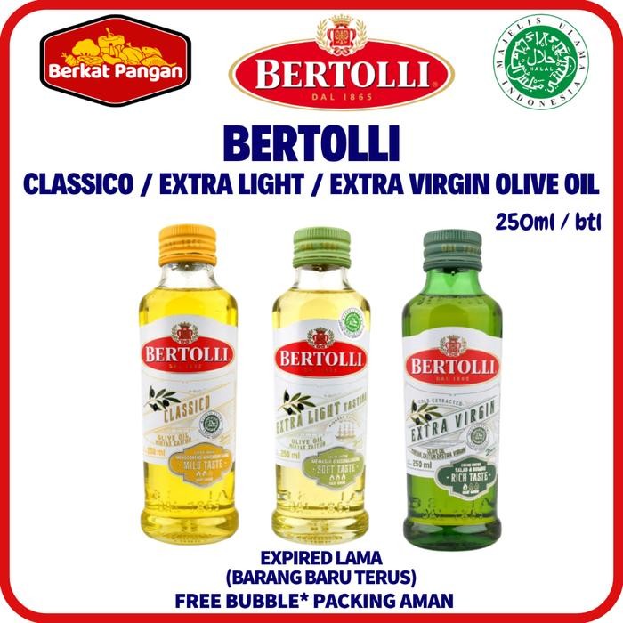 

Bertolli Minyak Zaitun Extra Virgin / Extra Light / Classico Olive Oil EVOO 250ml [best seller]