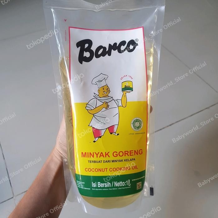 

Barco Minyak Goreng Kelapa COCONUT OIL REFILL 1L liter [best seller]