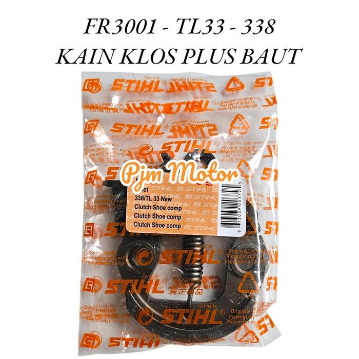 favorit] TL33 NEW KAIN KLOS clutch shoes kampas kopling mesin potong rumput 338 FR3001
