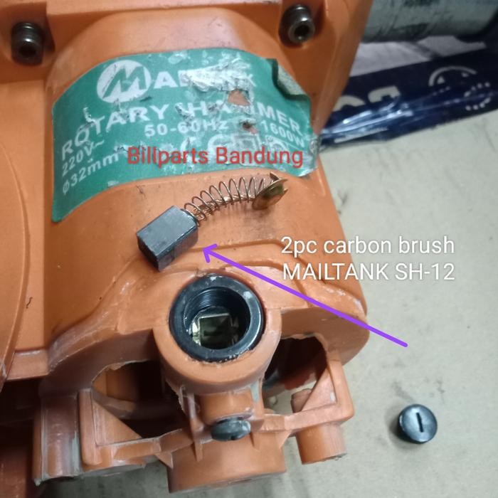 siap kirim] carbon brush SH-12 Mailtank spul SH12 arang kul bor rotary hammer drill bobok beton