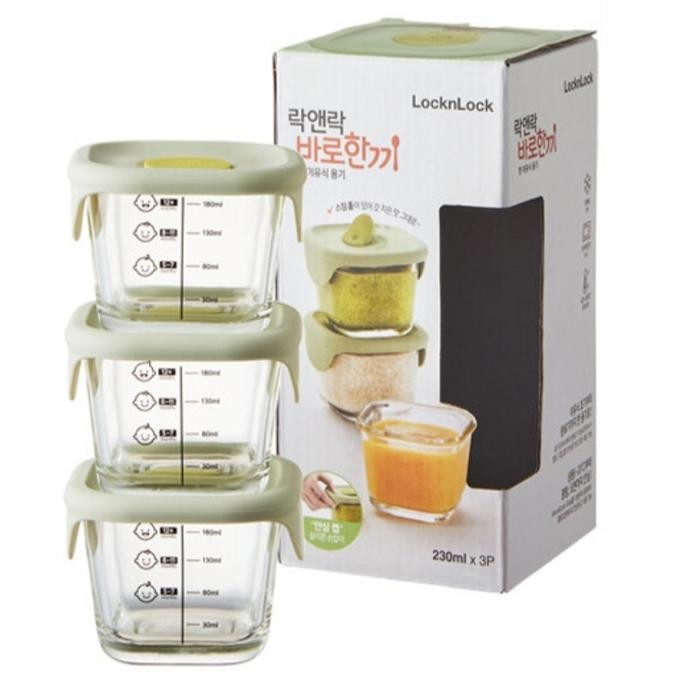 Promo Terbaru Lock And Lock Wadah Mpasi Oven Glass Kaca Tebal 230Ml / Food Container Hnm10