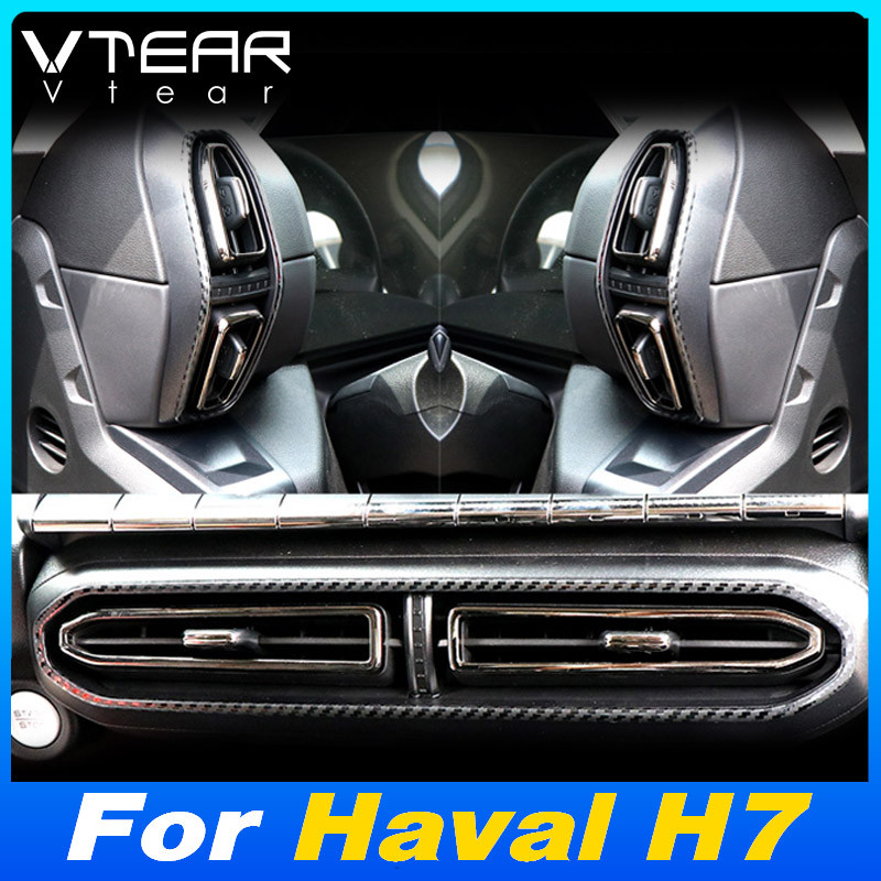 Vtear Car Dashboard Air Outlet Cover Frame Panel Trim Decoration Auto Interior Styling Accessories