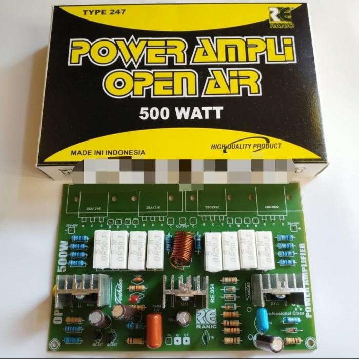 Kit Power Amplifier Ampli Open Air Driver 500W 500Watt 500 Watt