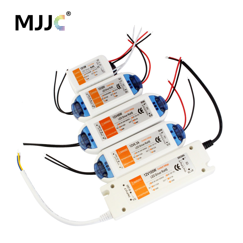 BEST SELLER 12 Volt Power Supply 12V LED Driver 18W 28W 48W 72W 100W AC 110V 220V to 12V DC Lighting