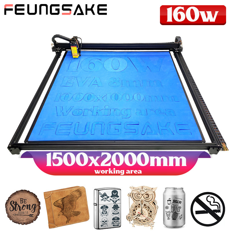 Large Laser Cutting Machine For Wood Printer Cutter 160W Laser Engraving Cutting Machine Acrylic
