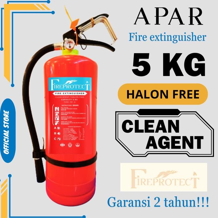 Terlaris Apar Pemadam Clean Agent Af11 5Kg / Apar Halon Free 5Kg Merk Fire Protect