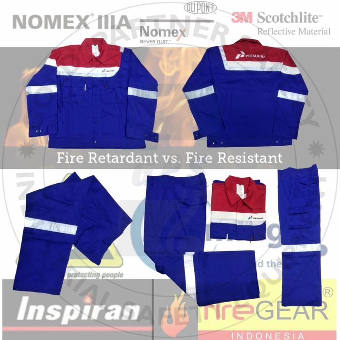 Terlaris Wearpack Coverall Fr Pertamina Baju Celana Nomex 3A Iiia Original Frc