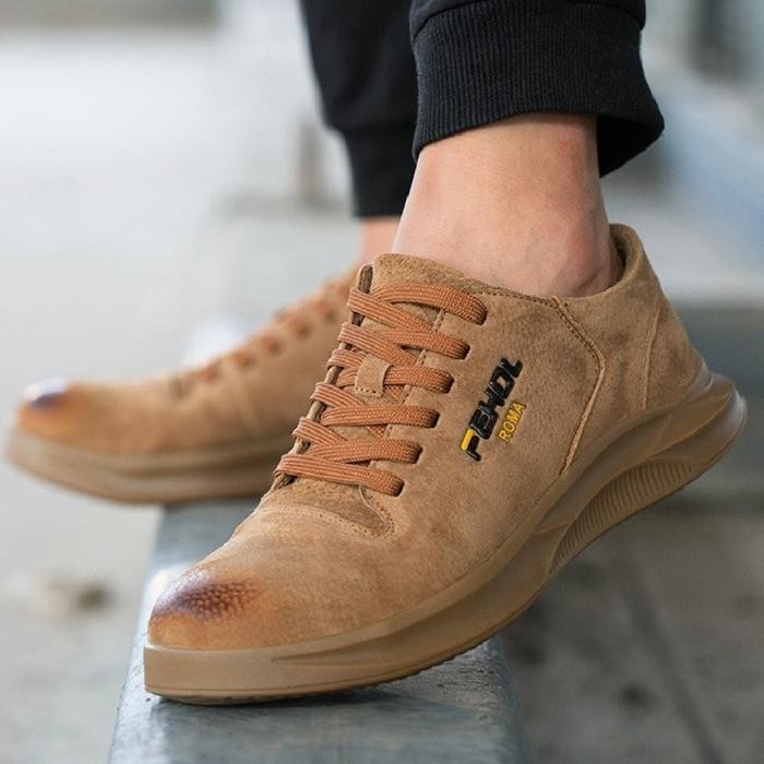 

Terlaris Safety Shoes Ujung Besi Kerja Proyek Kulit Asli Olahraga 065