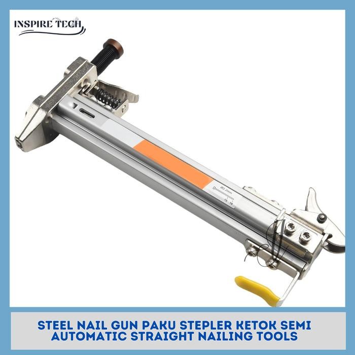 Manual Nailer Steel Nail Gun Semi Automatic Needle Tool Mesin Paku Tembak Paku Stepler Ketok