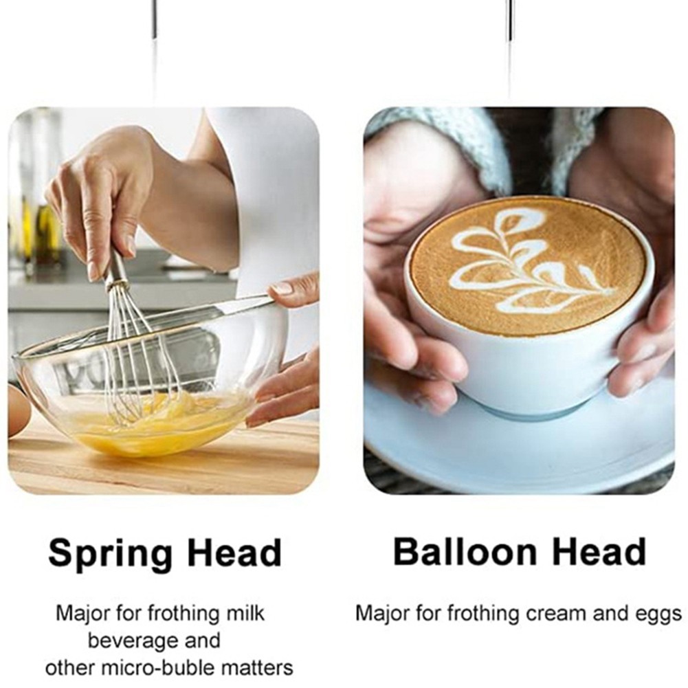 Electric Milk Frother Handheld Electric Milk Frother Egg Beater Frother Foamer with