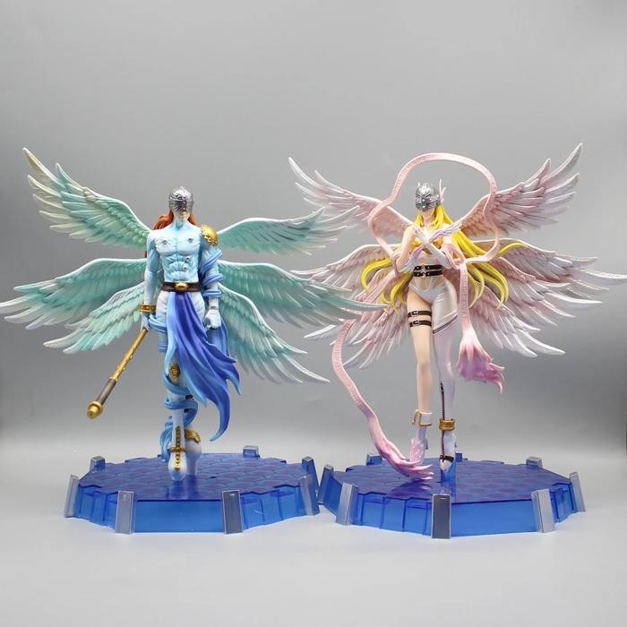 Angemon Angewomon Digimon Moon Temple Light 28cm Action Figure