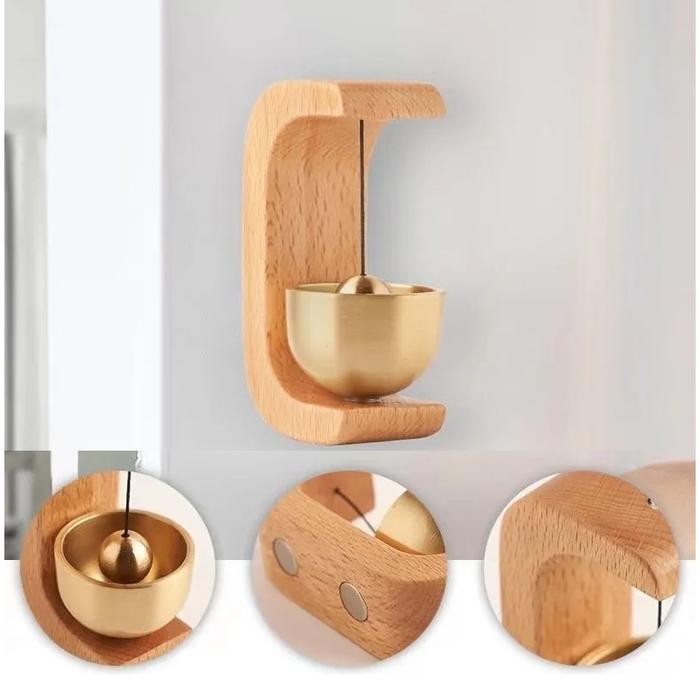 Bel Pintu Kayu Walnut / Lonceng Pintu Kayu Lonceng Pintu Kenari Lonceng Angin / Lonceng Pintu