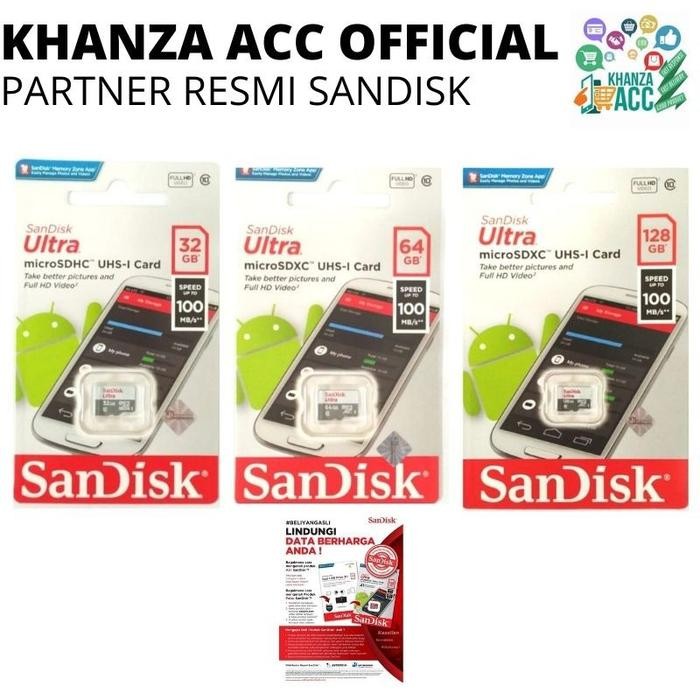 (Expert) KHANZAACC PROMO EXLUSIVE MEMORI HP 32GB 64GB 128GB MICRO SD SANDISK