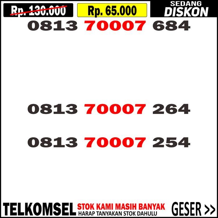 (Expert) Nomor Cantik Simpati 7000 - Kartu Perdana Simpati Cantik - No Cantik