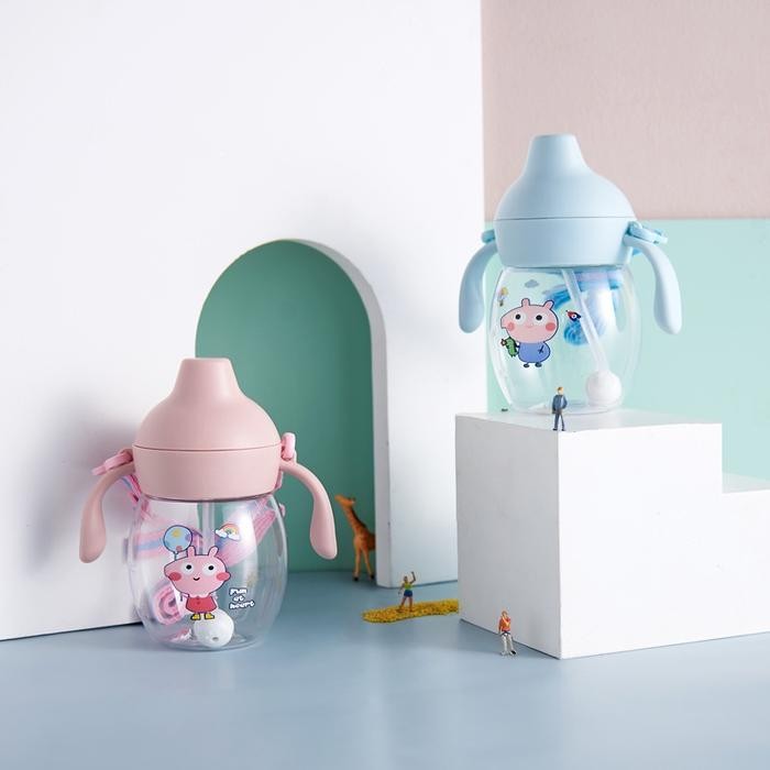 JTTOP" MSS BOTOL MINUM ANAK VIRAL 280ML BOTOL AIR MINUM ANAK BAYI KARAKTER HEWAN GELAS ANAK BALITA