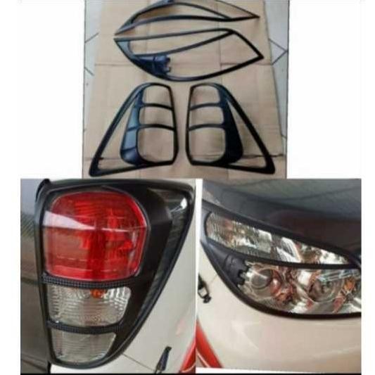 Garnish Lampu Depan Belakang Mobil Rush Terios Lama 2008-2014 Hitam