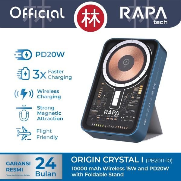 RAPAtech PB2011 & DC3034 - Powerbank Wireless PD20W & Line+ MFi 27W