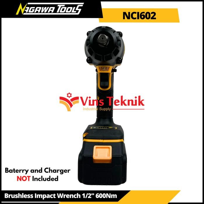 Impact wrench cordless mesin pembuka baut NCI602 NAGAWA NCI 602