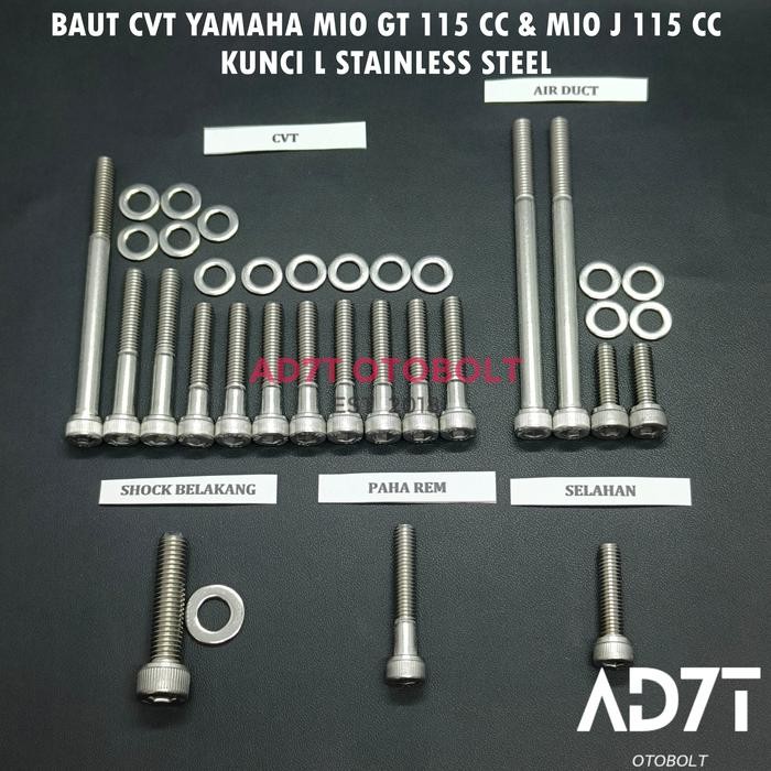 HOT PROMO Baut CVT Mio GT 115 Mio J 115 Mio Soul GT 115 Kunci L Stainless Steel
