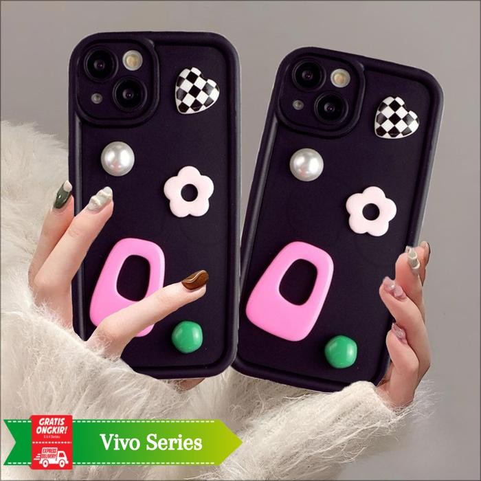 Case Vivo Y91 Y91C Y93 Y95 Casing Design Motif 3D Hairpin Doll