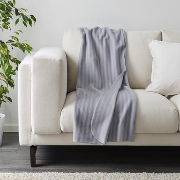 Selimut Lembut Throw Kain Halus Lembut 120x160cm _Abu