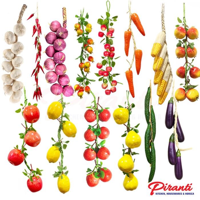 PREMIUM Artificial Fruit Vegetable Garland Buah Sayur Gantung Palsu Plastik
