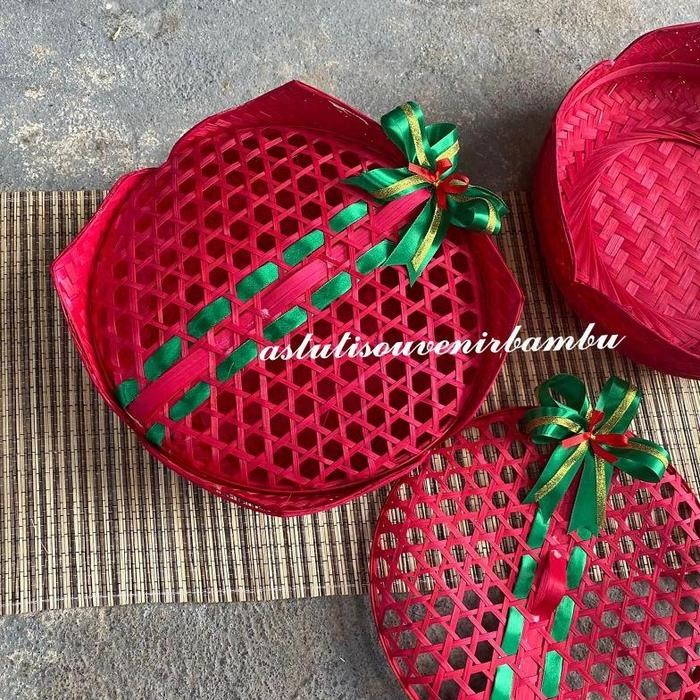 PREMIUM TERATAI WARNA / besek teratai / hampers teratai / anyaman bambu /