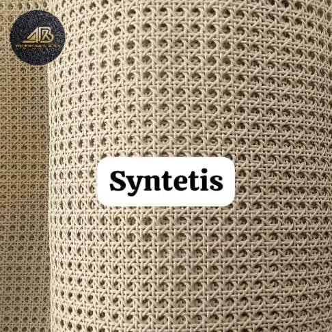 PREMIUM rotan webbing sintetis lembaran/ anyaman bunga tanjung 100x100