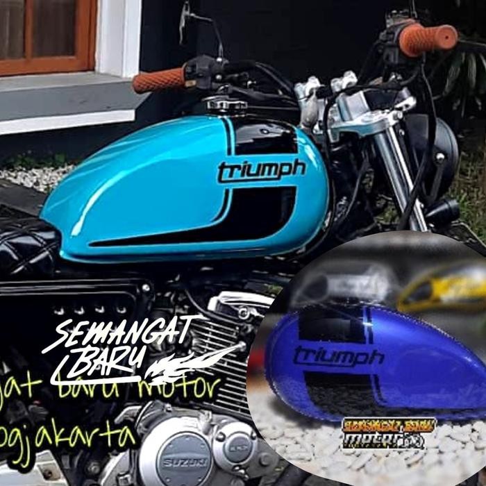 PREMIUM TANGKI JAPSTYLE TRIUMPH UNTUK MEGAPRO TIGER SCORPIO