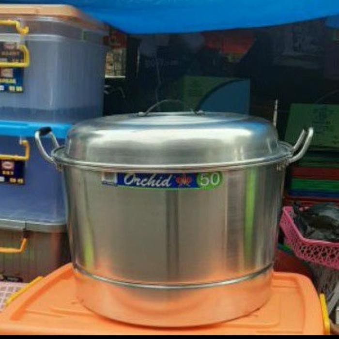 PREMIUM panci orchid 50cm/dandang serbaguna/panci kukus jumbo