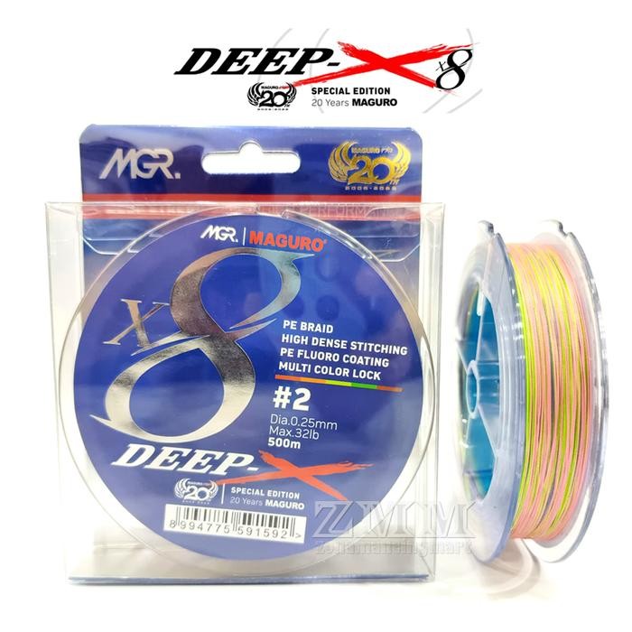 Senar Pe Maguro Deep X 500M Pe2 Pe 2.5 Pe 3 Pe 4 X8 Braid Jigging Saltwater Alat Pancing Unggulan