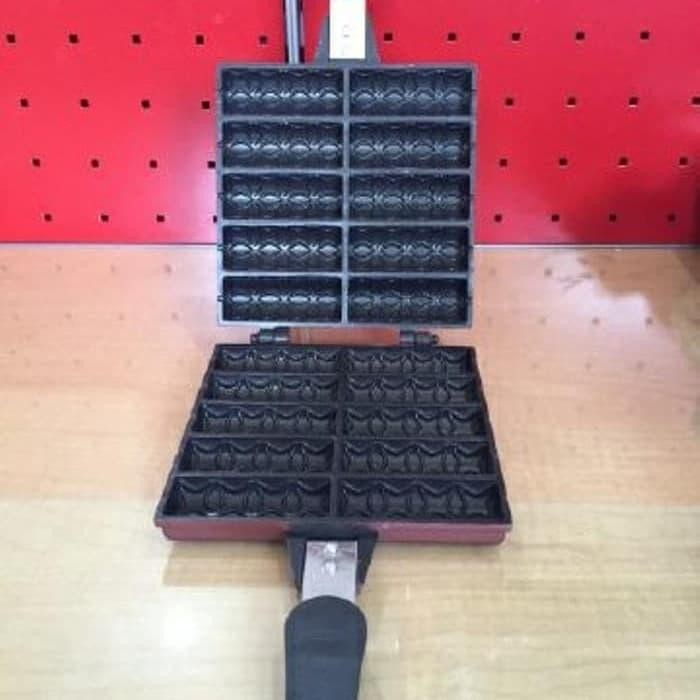 Cake Satay Happy Call Wafle Stick Double Pan